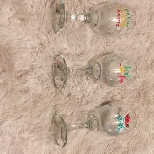 Christmas wine glasses